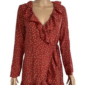 NEW REALISATION PAR Women’s The Alexandra Mini Dress Red Star Size S